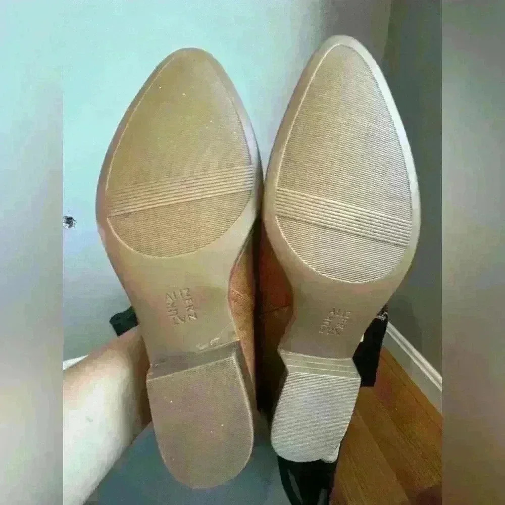 Naturalizer Carlyn Tan Slip-On Pointed Toe Bootie Size 9 Wide - Picture 9 of 9